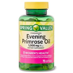 Spring Valley Women's Health Evening Primrose Oil Softgels; 1000 mg; 75 Count