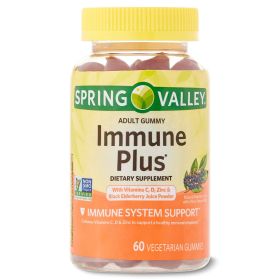 Spring Valley Immune Plus Vegetarian Gummies; 60 Count