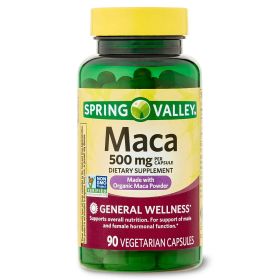 Spring Valley Maca Dietary Supplement; 500 mg; 90 Count