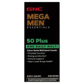 GNC Mega MenÂ® 50-Plus One Daily Multivitamin, 60 Tablets, Vitamin and Mineral Support (Brand: GNC)