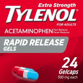 Tylenol Extra Strength Acetaminophen Rapid Release Gels; 24 ct (Brand: Tylenol)
